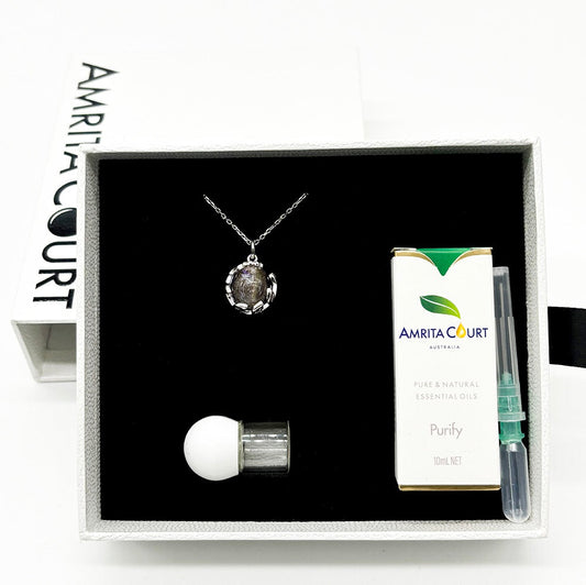 Planet Murano Aroma Necklace - Lunar Lavender | Energy & Healing | Diffuse on the go