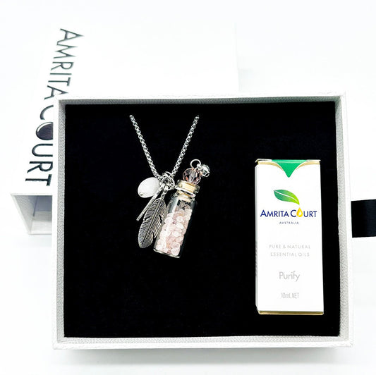 Rose Quartz Diffusing Necklace | Energy & Healing | Diffusing on the go