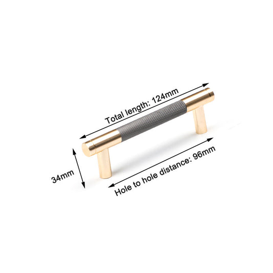 NNEDSZ Gold Solid Modern Design Furniture Kitchen Cabinet Handles Drawer Bar Handle Pull 96mm-1