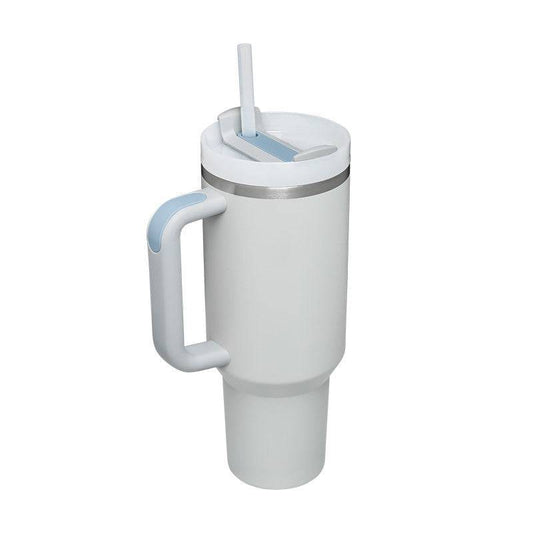 40 oz Insulated Stainless Steel Travel Mug with Handle & Straw (BPA-Free)-10