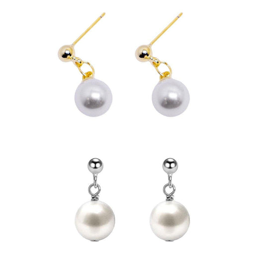 Simple Fashion Pearl Earrings Elegant High Grade Jewelry for Women Ladies-1