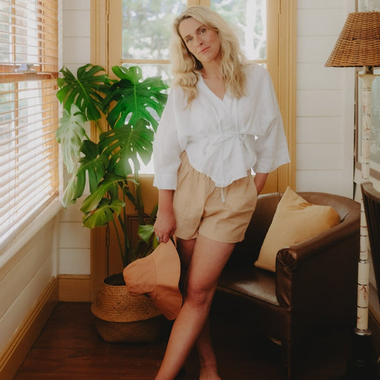 Linen Short - Mocha