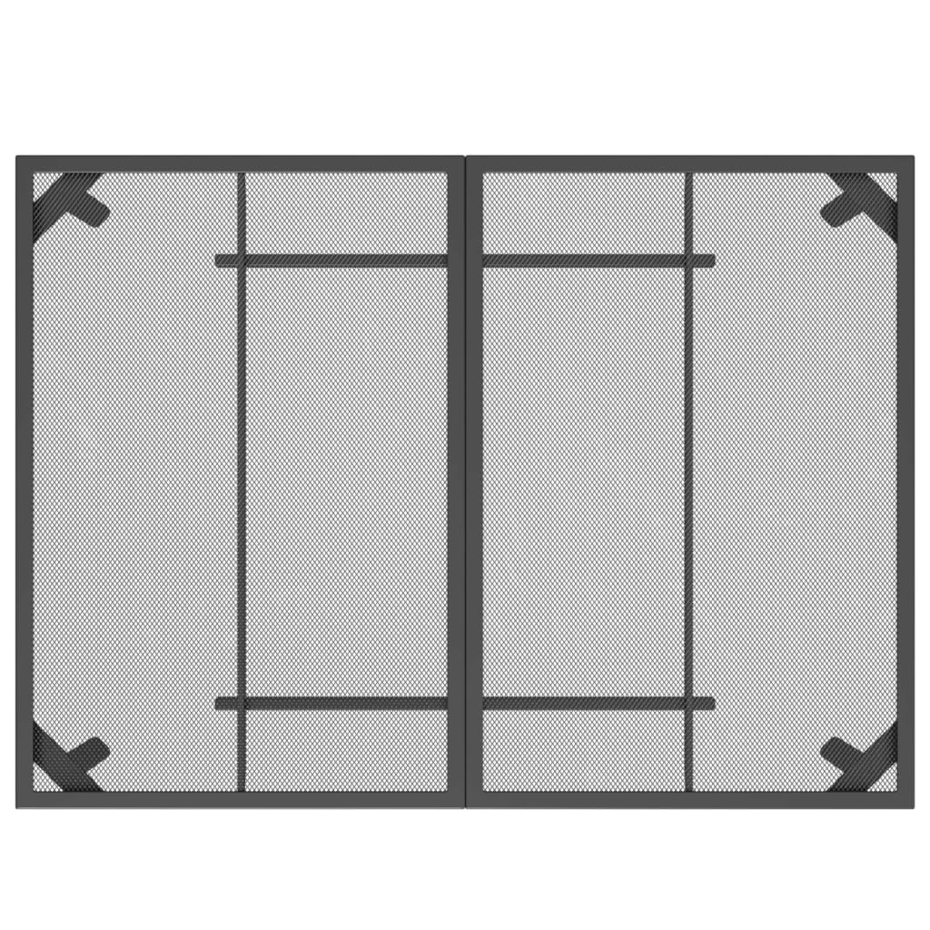 NNEVL Garden Table Anthracite 110x80x72 cm Steel Mesh - UrbanNest Co