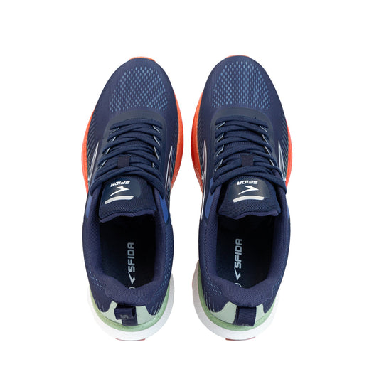 Zephyr Men's Performance Runners - Navy/Mint/Coral - UrbanNest Co