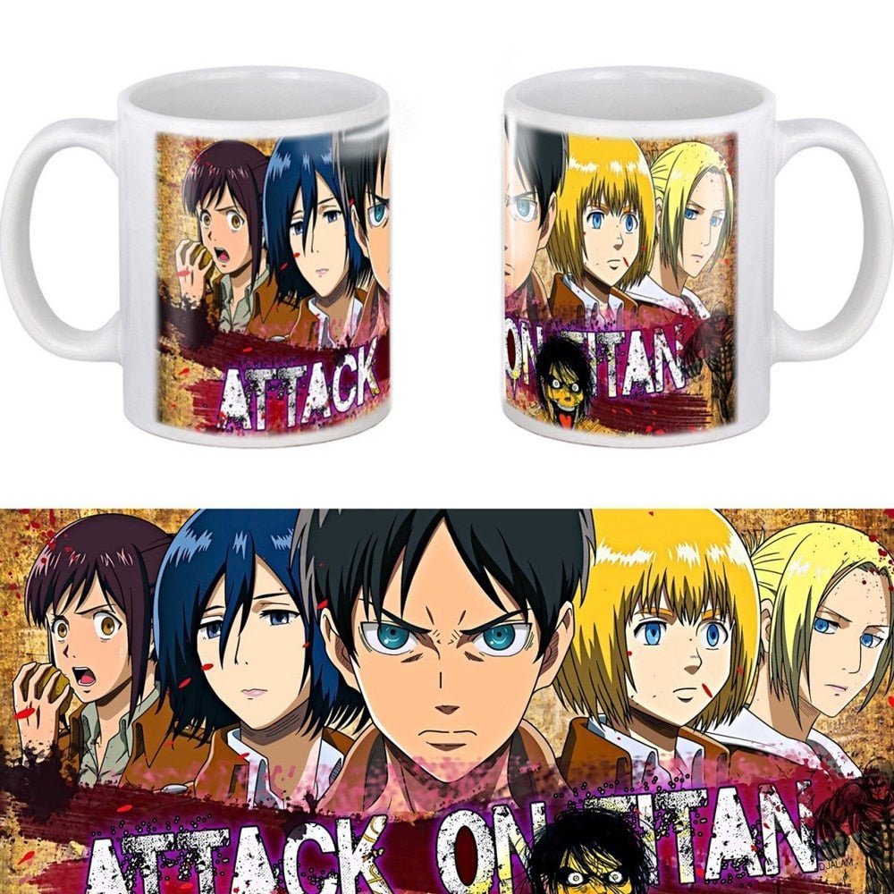 3D Attack on Titan Eren Team Ceramic Coffee Mug - UrbanNest Co