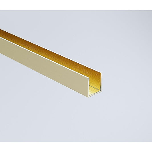 NNEDSZ Glass Shower Screen 210cm Wall Channel in Gold - UrbanNest Co