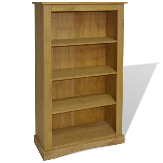 NNEVL 4 - Tier Bookcase Mexican Pine Corona Range 81x29x150 cm - UrbanNest Co