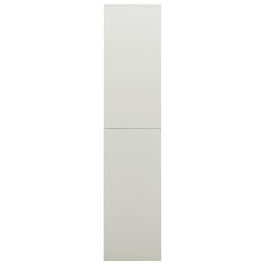 NNEVL Locker Cabinet Light Grey 90x40x180 cm Steel - UrbanNest Co