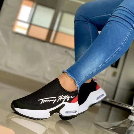 Casual Breathable Wedges Ladies Walking Sneakers Flat Women Shoes - UrbanNest Co