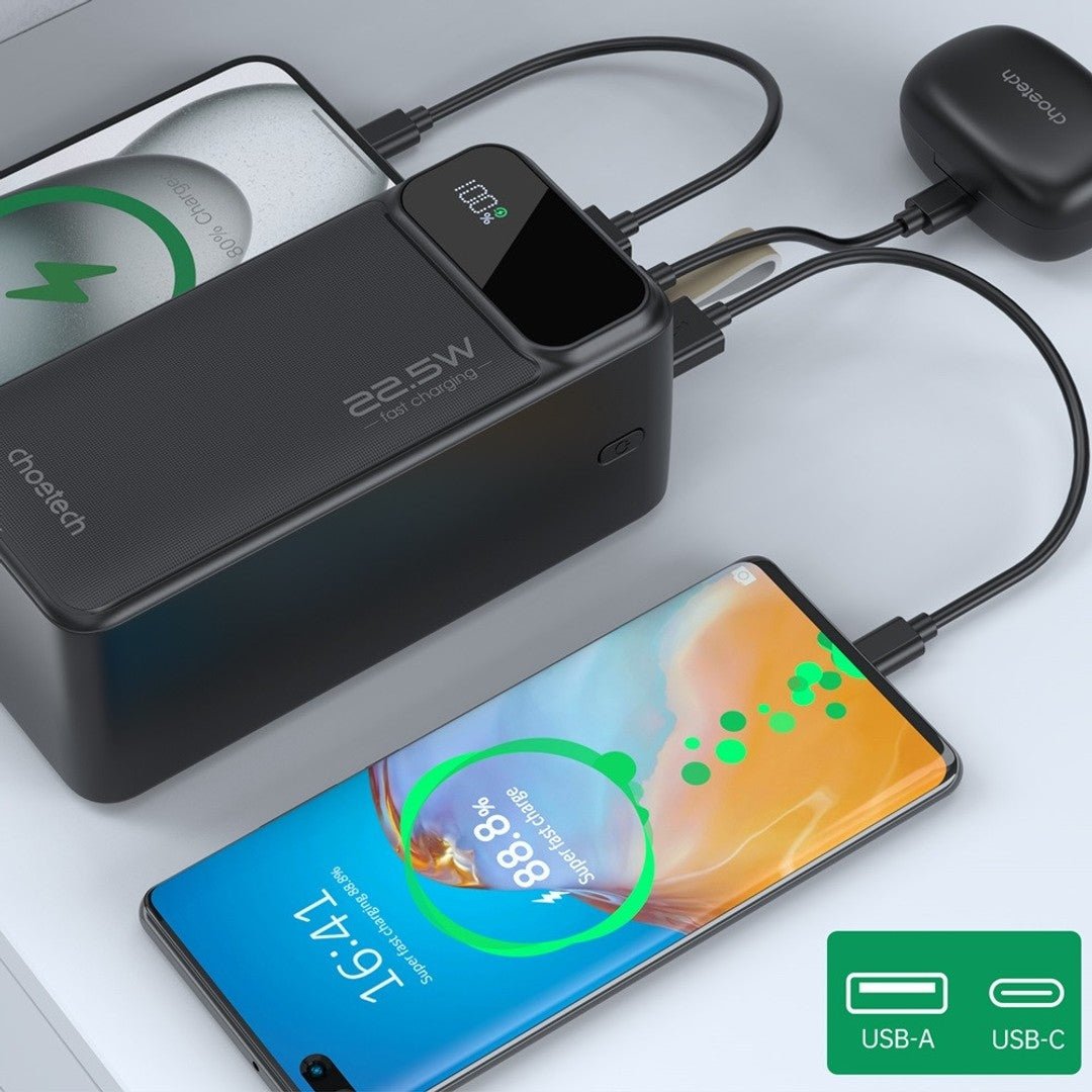 NNEDSZ CHOETECH B732 50000mAh Power Bank PD22.5W with Digital Display - UrbanNest Co
