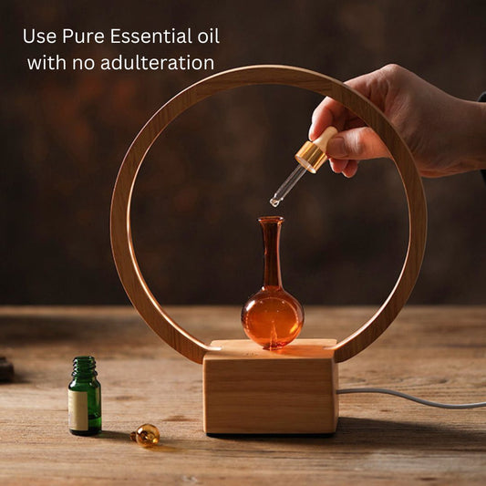 LUNA Eco - Friendly Aroma Diffuser | Ringlight Waterless Nebuliser | Pure Essential Oil - UrbanNest Co
