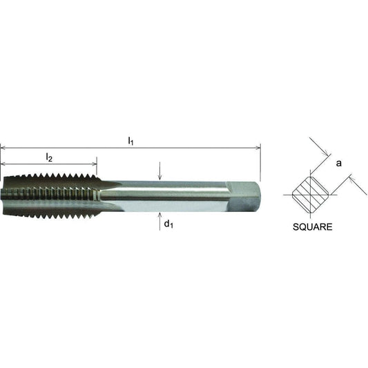 Somta Series 551 - HSS Short Hand Tap 9/16" UNF Taper - UrbanNest Co