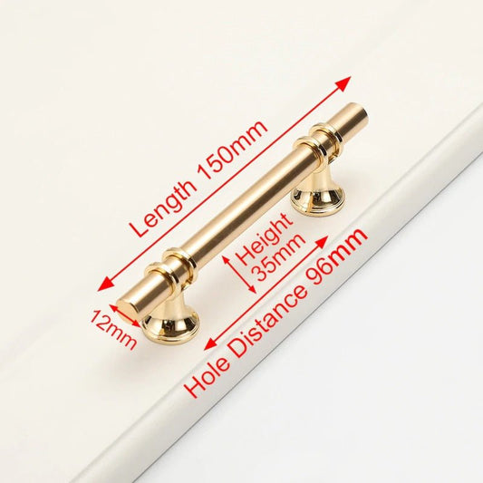 NNEDSZ Luxury Design Kitchen Cabinet Handles Drawer Bar Handle Pull Gold 96MM - UrbanNest Co