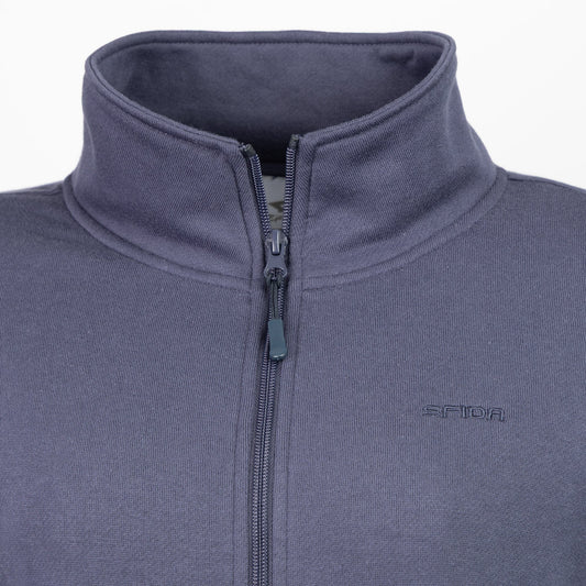 Perry Mens Full Zip Stand Collar Jacket - Washed Navy - UrbanNest Co