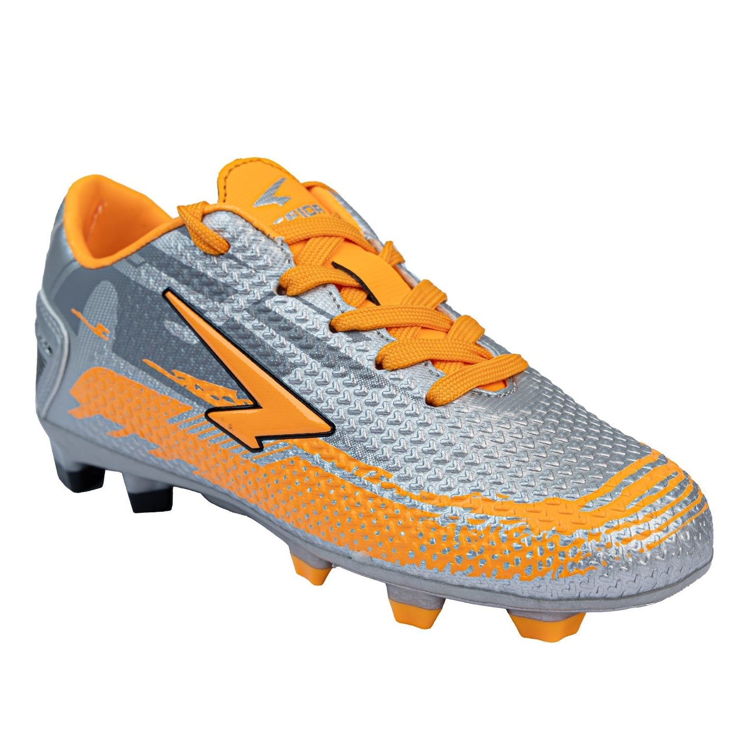 Knight XTR Junior Football Boots - Silver/Orange - UrbanNest Co