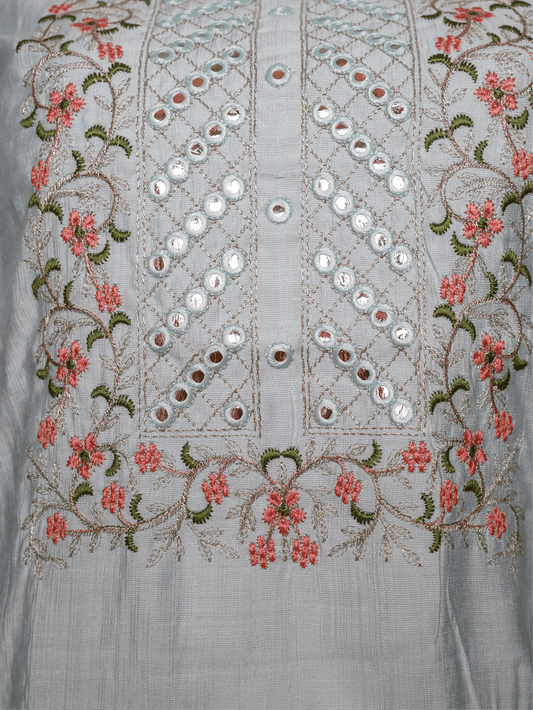 Cotton Kurti with Beautifully Embroidered Neckline - UrbanNest Co