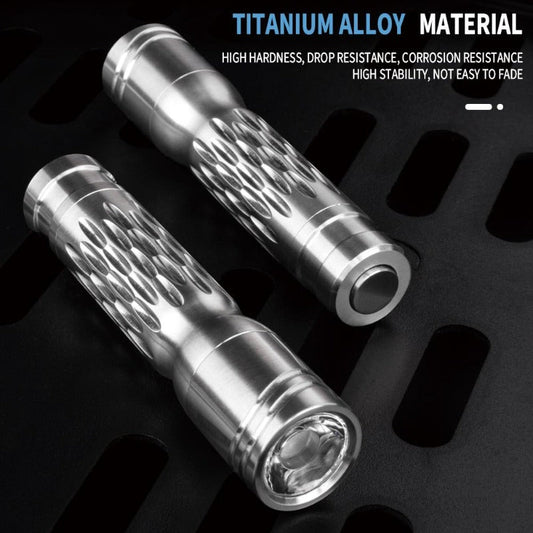 Titanium alloy flashlight strong light powerful long - range super bright searchlight camping hunting outdoor flashlight - UrbanNest Co