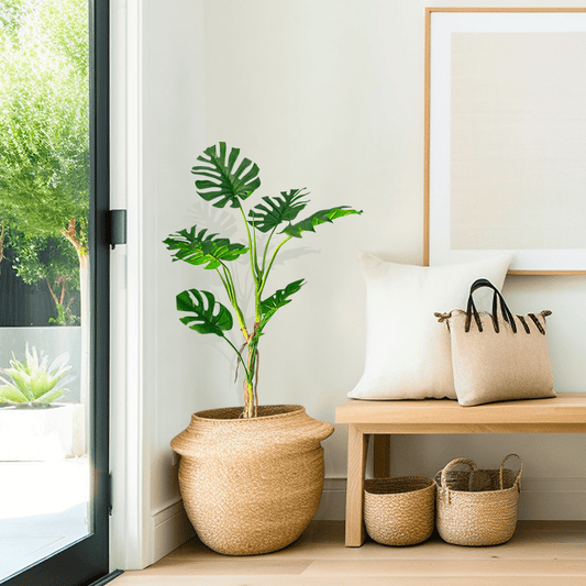 SOGA 160cm Tropical Monstera Palm Artificial Plant Tree, Real Touch Technology, with UV Protection - UrbanNest Co