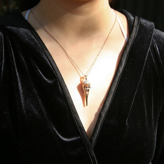 Cone Aroma Necklace | Energy & Healing Diffuser Jewelry β On - the - Go Scent Ritual - UrbanNest Co