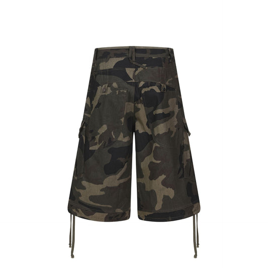 Multi - Pocket Drawstring Design, Loose Straight Fit Cool Look, Mid - Length Pants - UrbanNest Co