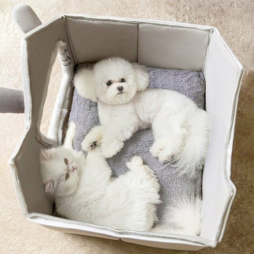 Removable Roof Plush Pet House - UrbanNest Co