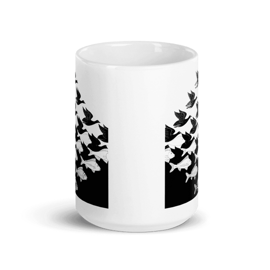 MC Escher Sky and Water I Art Mug - UrbanNest Co