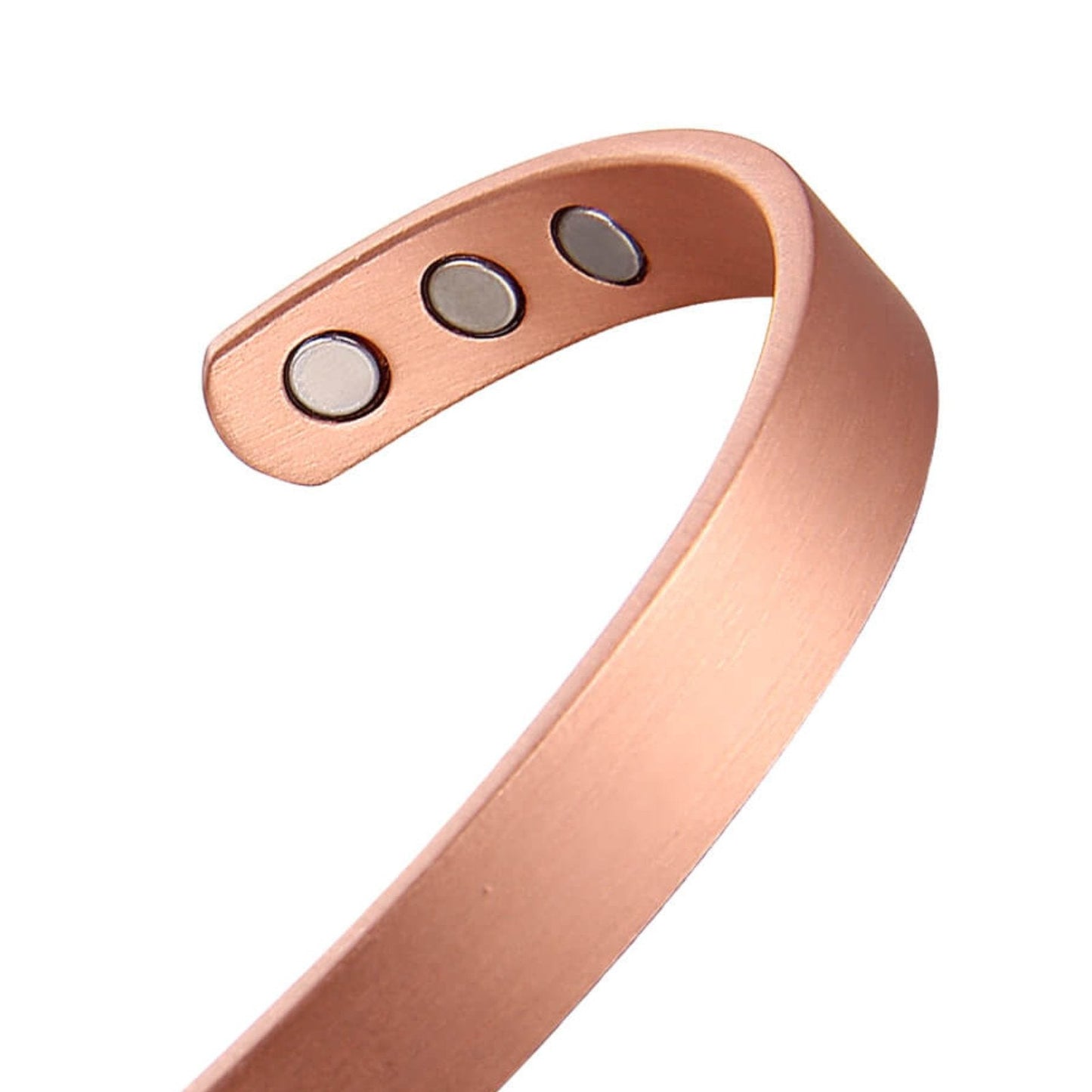 Pure Copper Magnetic Therapy Bracelet - Plain Brushed Design - UrbanNest Co