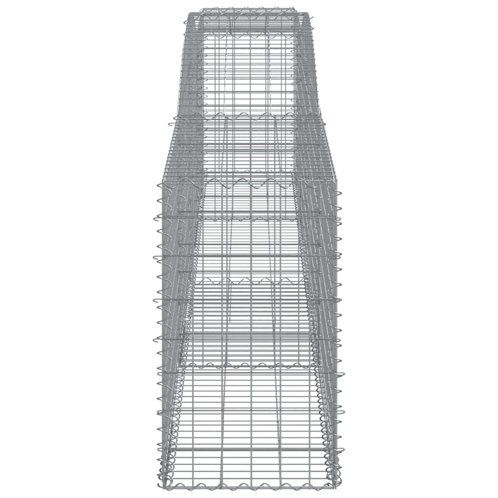 NNEVL Arched Gabion Baskets 5 pcs 400x50x80/100 cm Galvanised Iron - UrbanNest Co