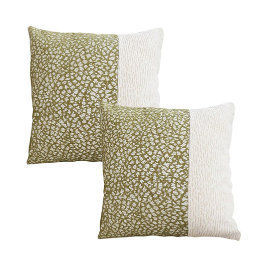 SOGA 2X 50cm Modern Two - Tone Textured Block Design Throw Pillow - UrbanNest Co
