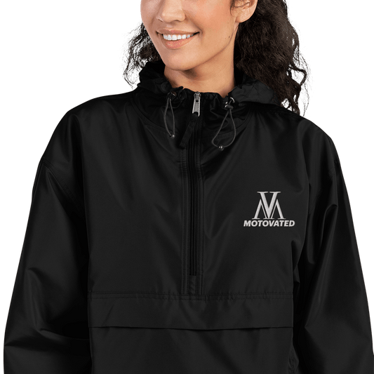 Embroidered Motovated Packable Jacket - UrbanNest Co