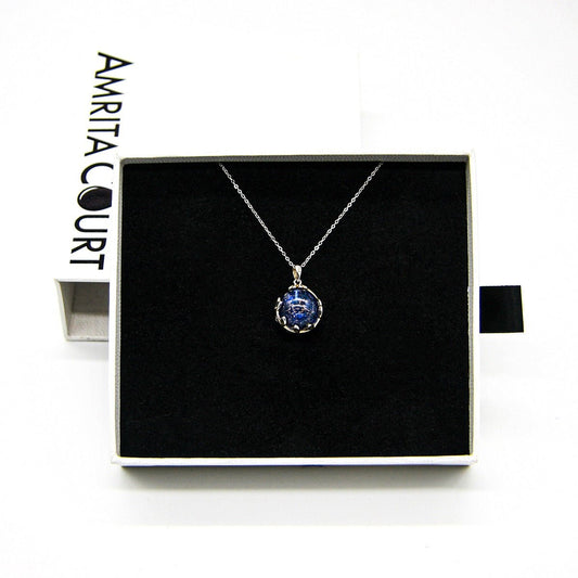 Planet Murano Aroma Necklace - Celestial Sapphire | Energy & Healing | Diffuse on the go | Gift for her - UrbanNest Co