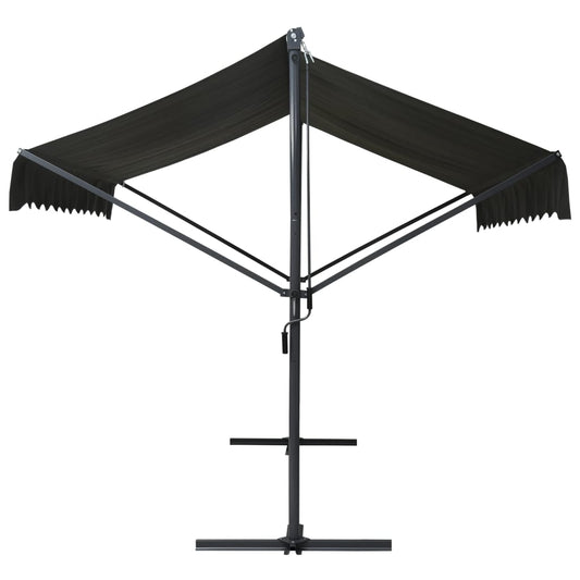 NNEVL Free Standing Awning 300x300 cm Anthracite - UrbanNest Co