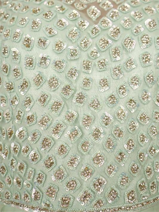 Gown with Stone & Beads Work by Shreekama - UrbanNest Co
