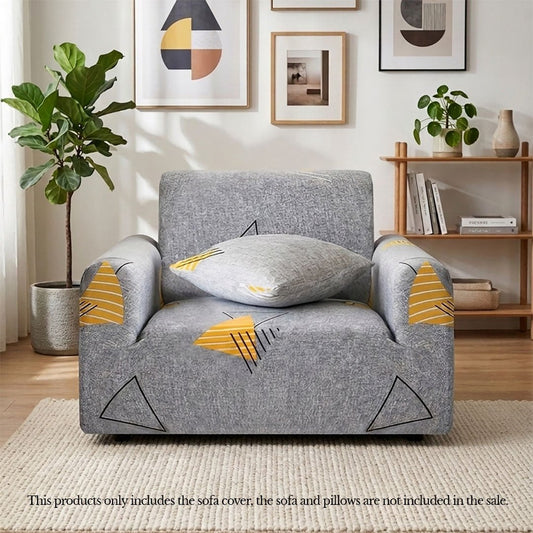 SOGA 1 - Seater Geometric Print Sofa Cover Couch Protector High Stretch Lounge Slipcover Home Decor - UrbanNest Co