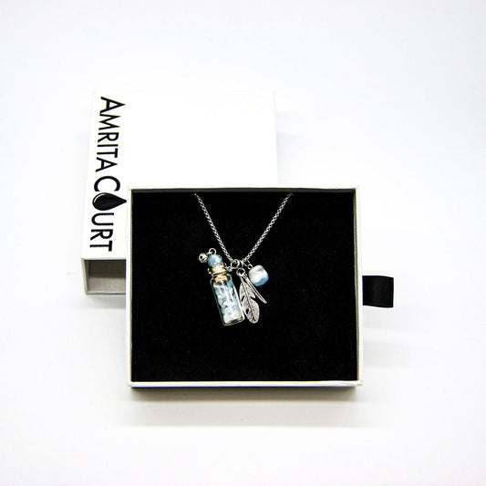Aquamarine Diffusing Necklace | Energy & Healing | Diffusing on the go - UrbanNest Co