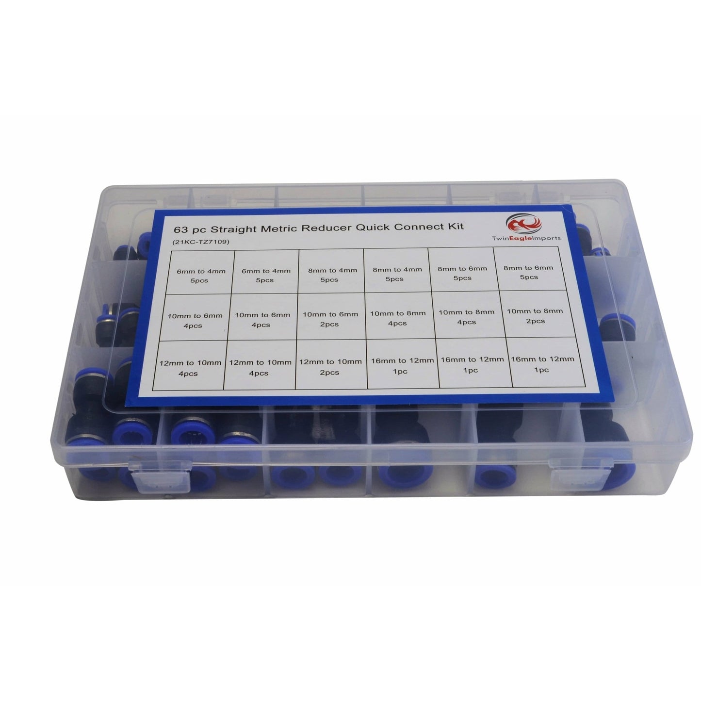 63 pc Straight Quick Connect Grab Kit Assortment - UrbanNest Co