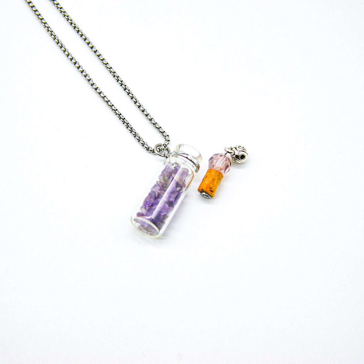 Amethyst Diffuser Necklace | Aroma Jewelry | Energy & Healing | Diffusing on the go - UrbanNest Co