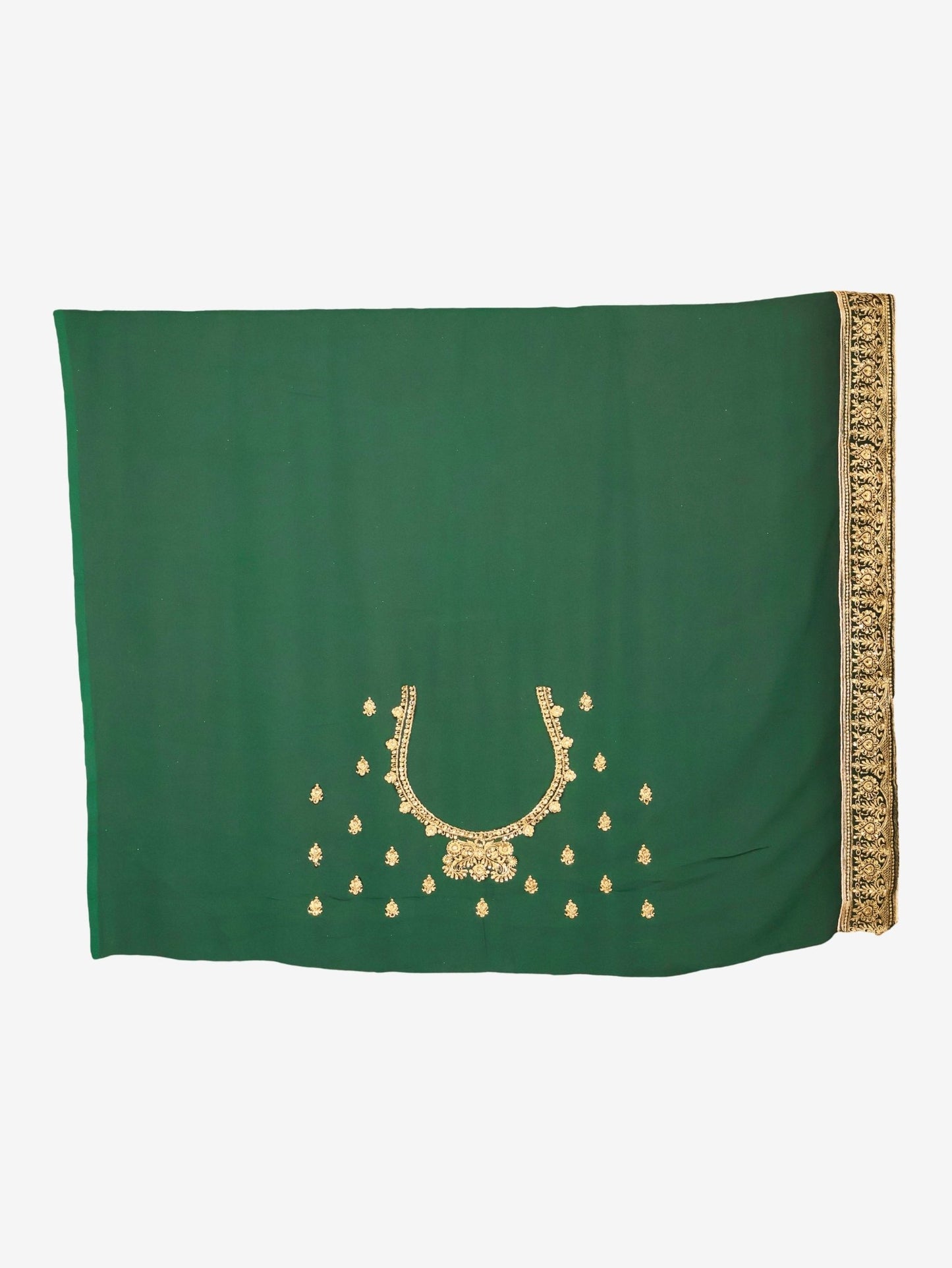 Designer Saree with Embroider & Zari Thread Work by Shreekama - UrbanNest Co