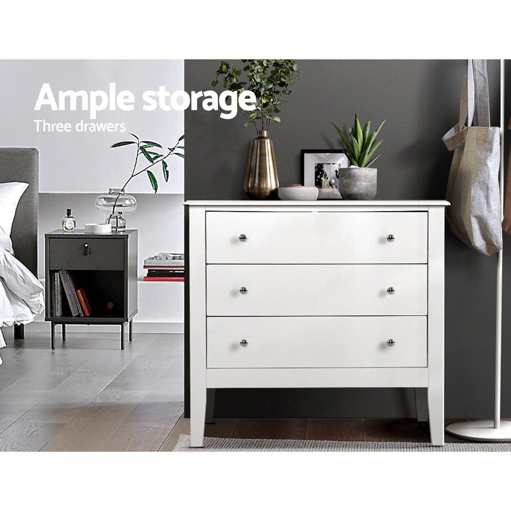 NNEDSZ Chest of Drawers Storage Cabinet Bedside Table Dresser Tallboy White - UrbanNest Co