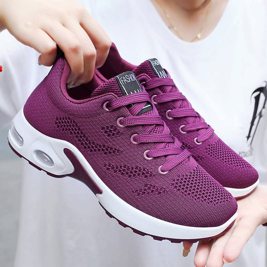 Plus Size Cushioning Shoes, Versatile Soft Sole Breathable Athletic Shoes - UrbanNest Co