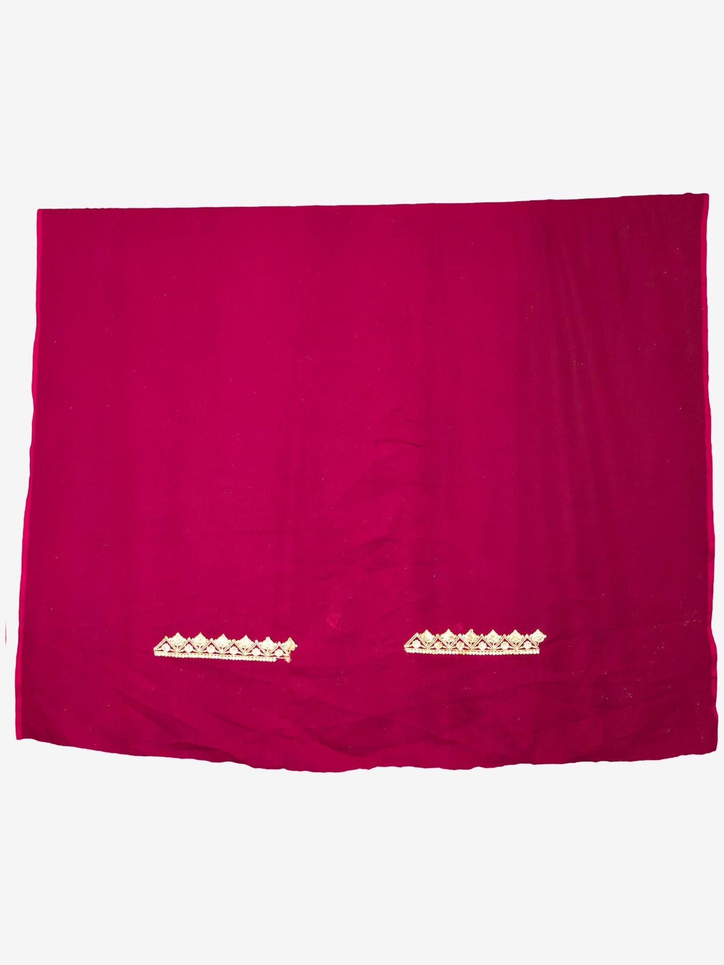 Designer Saree with Kundan & Zari Thread Work by Shreekama - UrbanNest Co