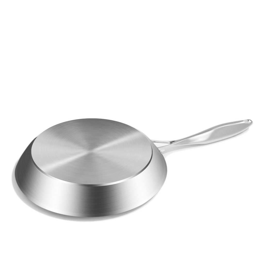 SOGA Stainless Steel Fry Pan 20cm 26cm Frying Pan Induction Non Stick Interior-4
