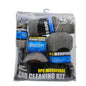 9PCS Car Cleaning Kit Microfiber Towel Wax Sponge Wheel Brush Gloves Set Use-5