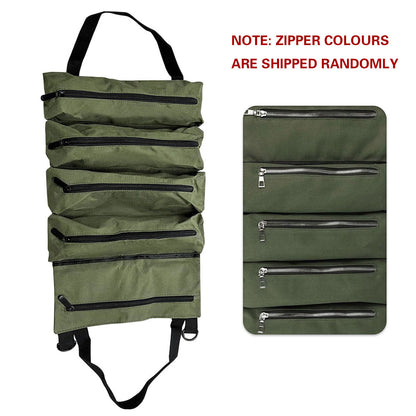 Multi-Purpose Tool Roll Up Bag Wrench Roll Pouch Hanging Tool Portable Organiser