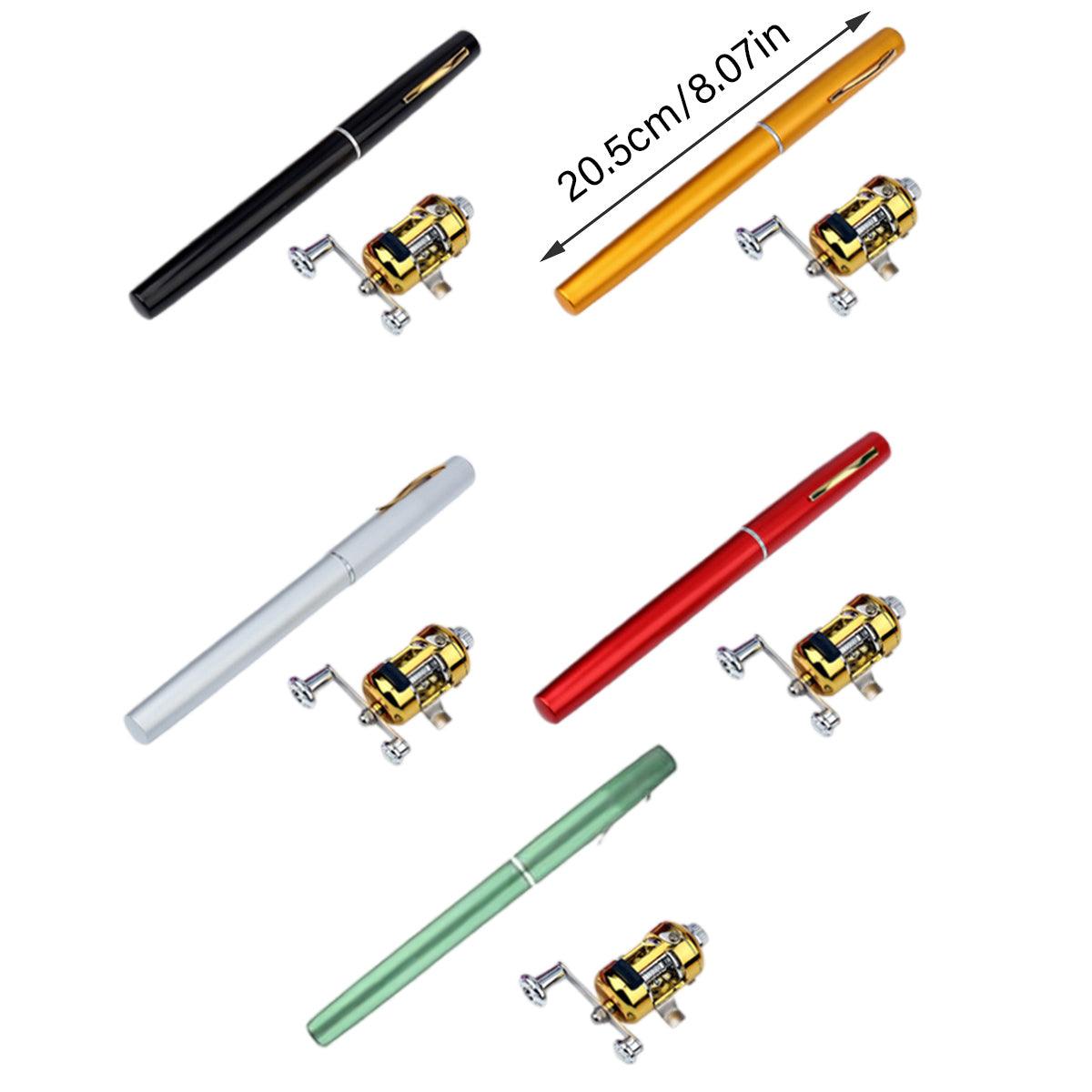 Mini Pen Fishing Rod Pocket Size Portable Telescopic Travel Fishing Pole Tool