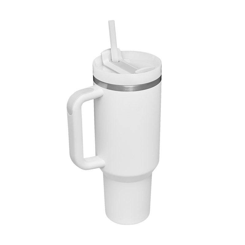 40 oz Insulated Stainless Steel Travel Mug with Handle & Straw (BPA-Free)-3