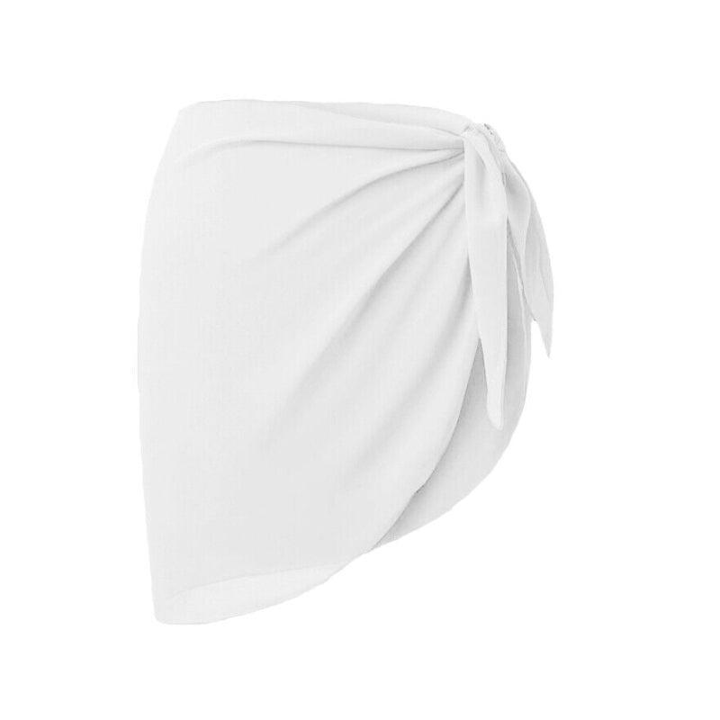 Women Sarong Skirt Wrap Pareo Short Swim Cover Up Beach Bikini Beachwear-5