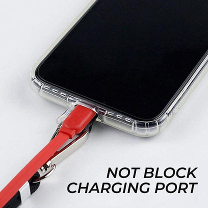 Adjustable Phone Lanyard with Patch for Most Cases Neck Strap Holder