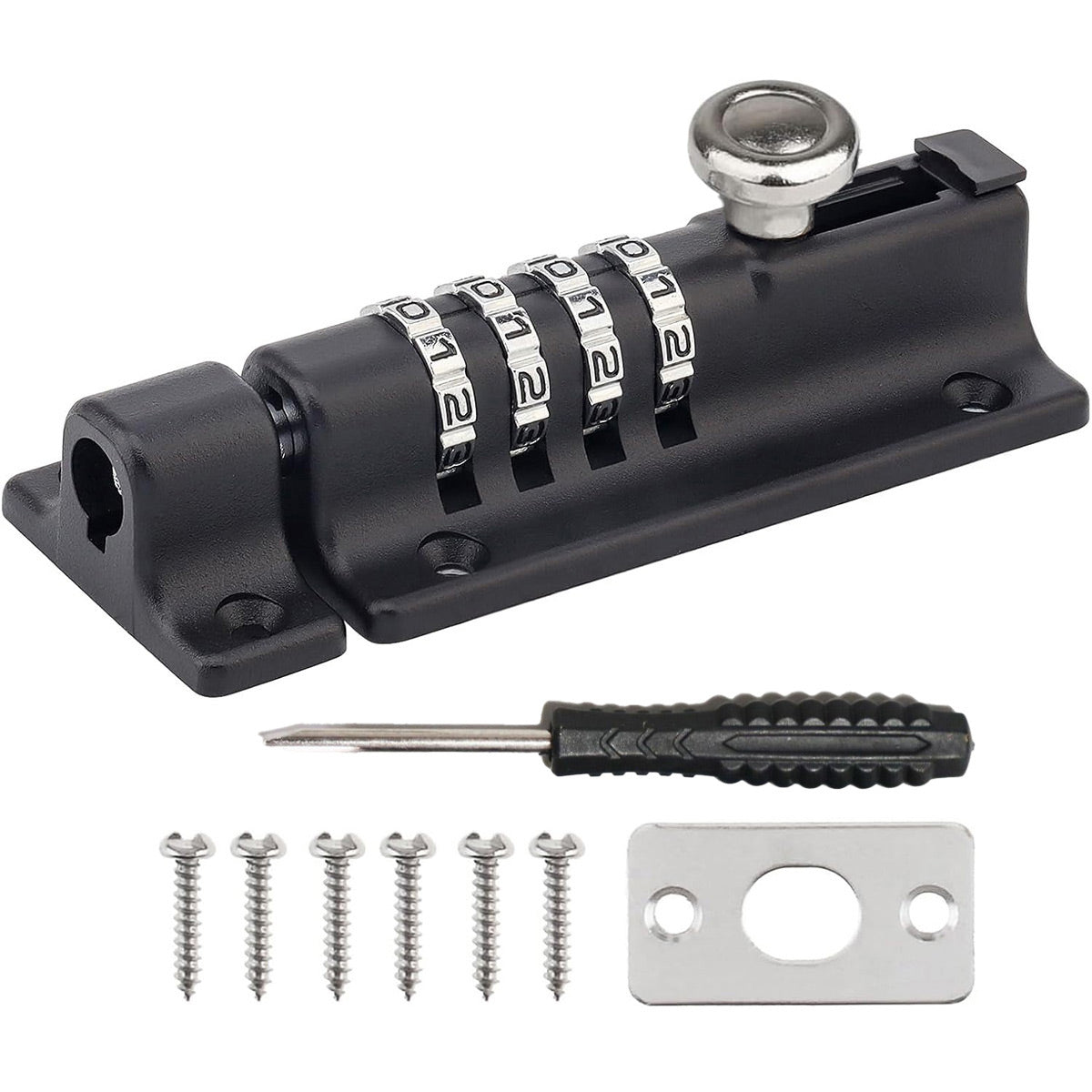 Waterproof Cipher Door Lock Heavy Duty Bolt Outdoor Security Anti Theft Catch
