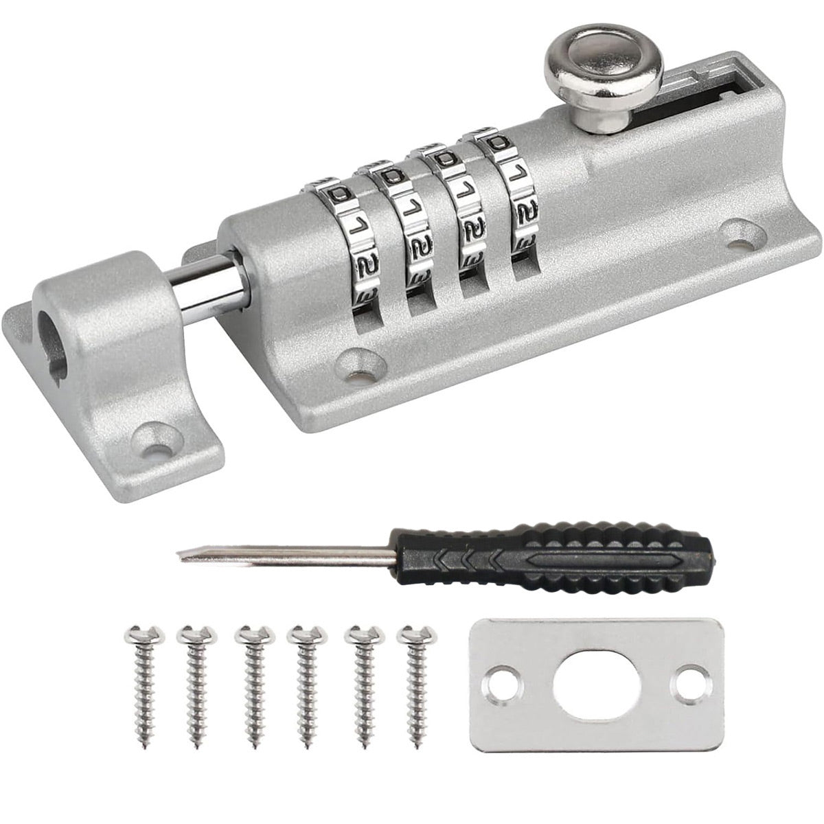 Waterproof Cipher Door Lock Heavy Duty Bolt Outdoor Security Anti Theft Catch